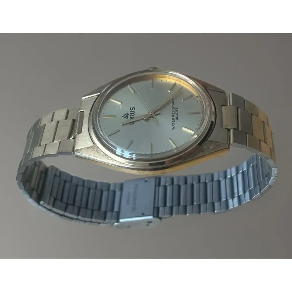VTG Lorus Gold Tone Quartz Analog Watch 36mm Men's V131-8030 New Battery -WORKS!